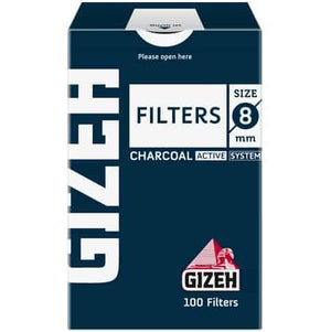 Gizeh charcoal filter uk 8mm smoking cannabis weed hemp cbd head shop easy rolling 